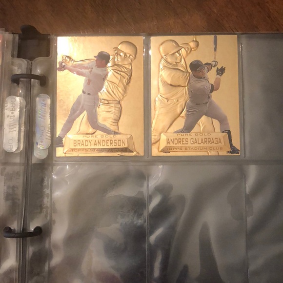 22kt Gold Baseball cards set of 20 - Picture 4 of 4